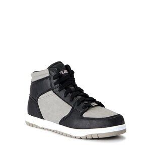 NEW FUBU Men's Heritage High-top Basketball Gray & Black High-Top Sneakers
